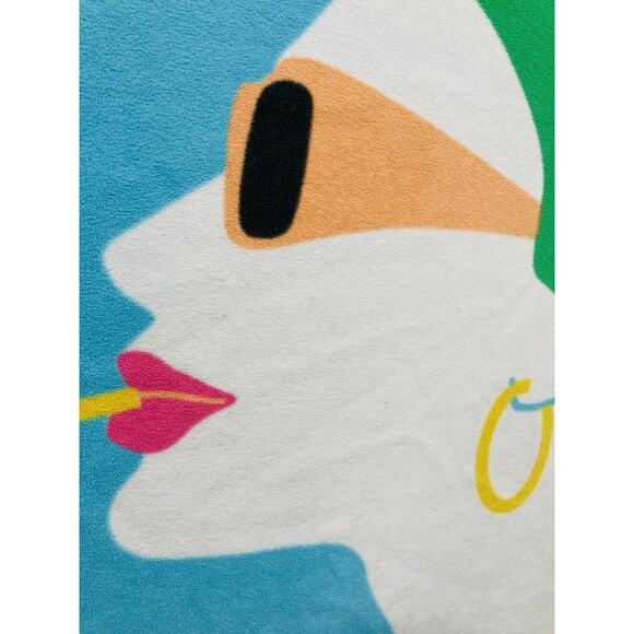 IKEA Springkorn Blanket Maria Vinka Woman Drink Pineapple Sunglasses Towel Turbi - Picture 3 of 8